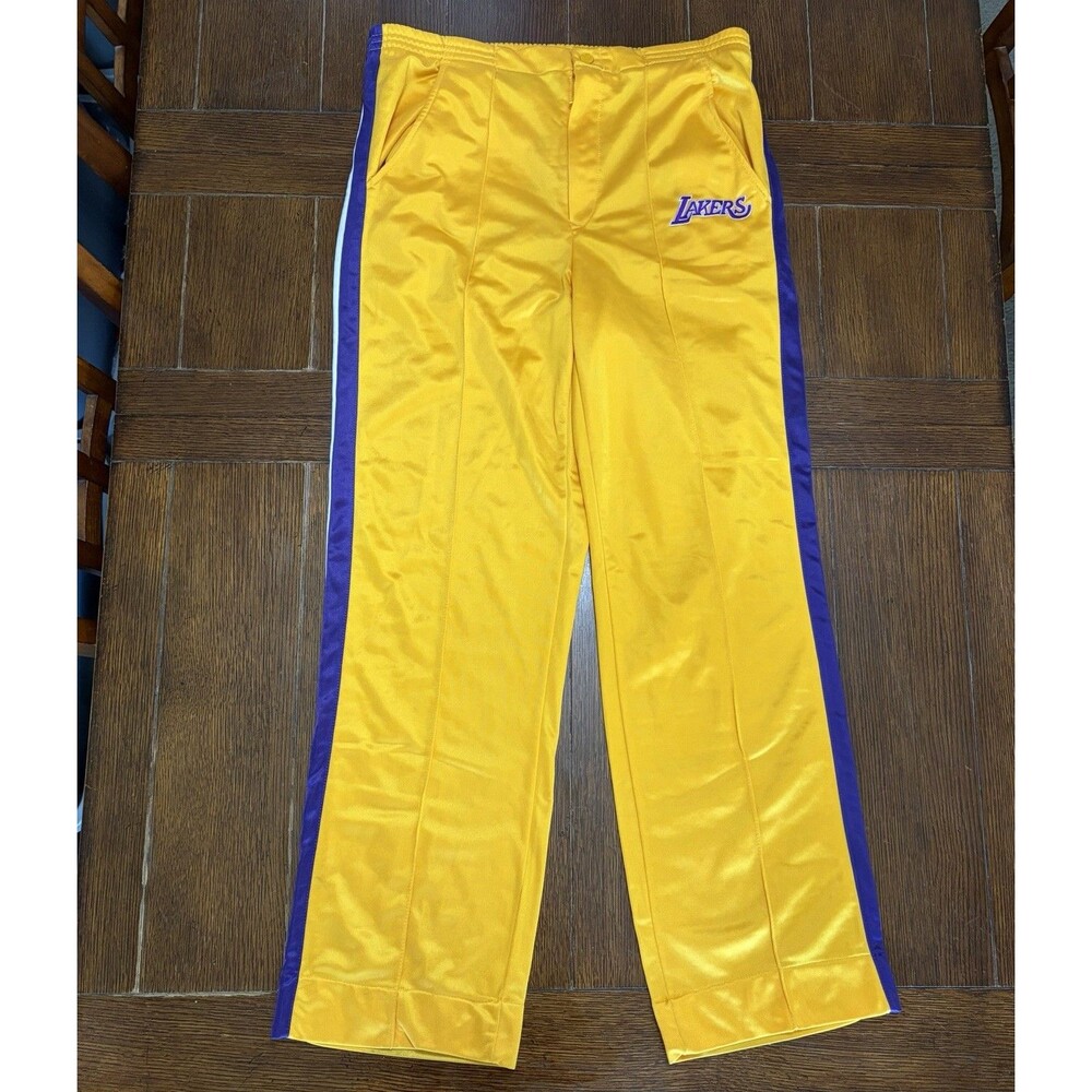 Vintage Los Angeles Lakers Men’s Size M Starter Yellow Track Pants